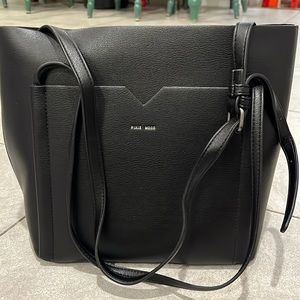 Pixie Mood Tote with crossbody purse with strap in black never used.
